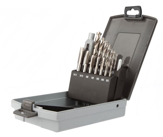 Image sur COFFRET TARAUDS ET FORET 15PCS